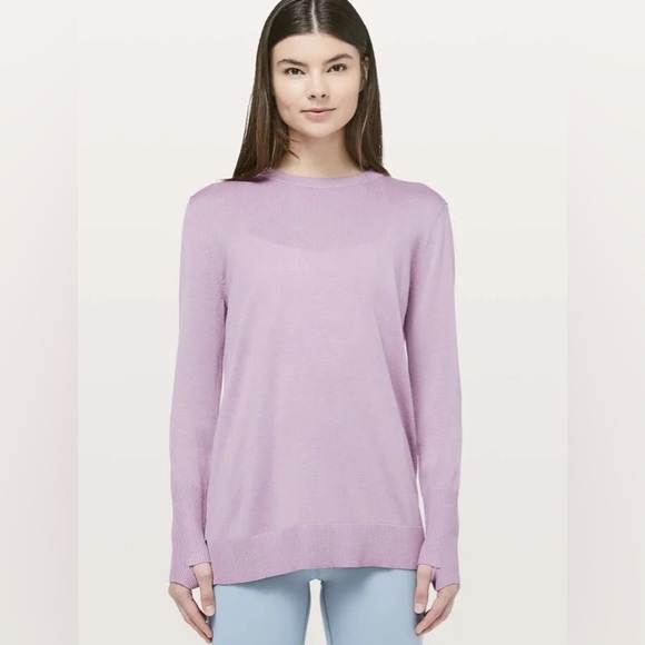 Lululemon Purple Still At Ease Pullover size 10 - Picture 4 of 5